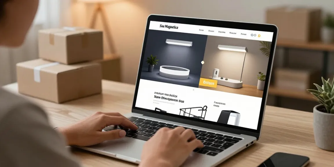 Sina magnetica LED solutions for online shopping, showcasing top deals and e-commerce platforms.