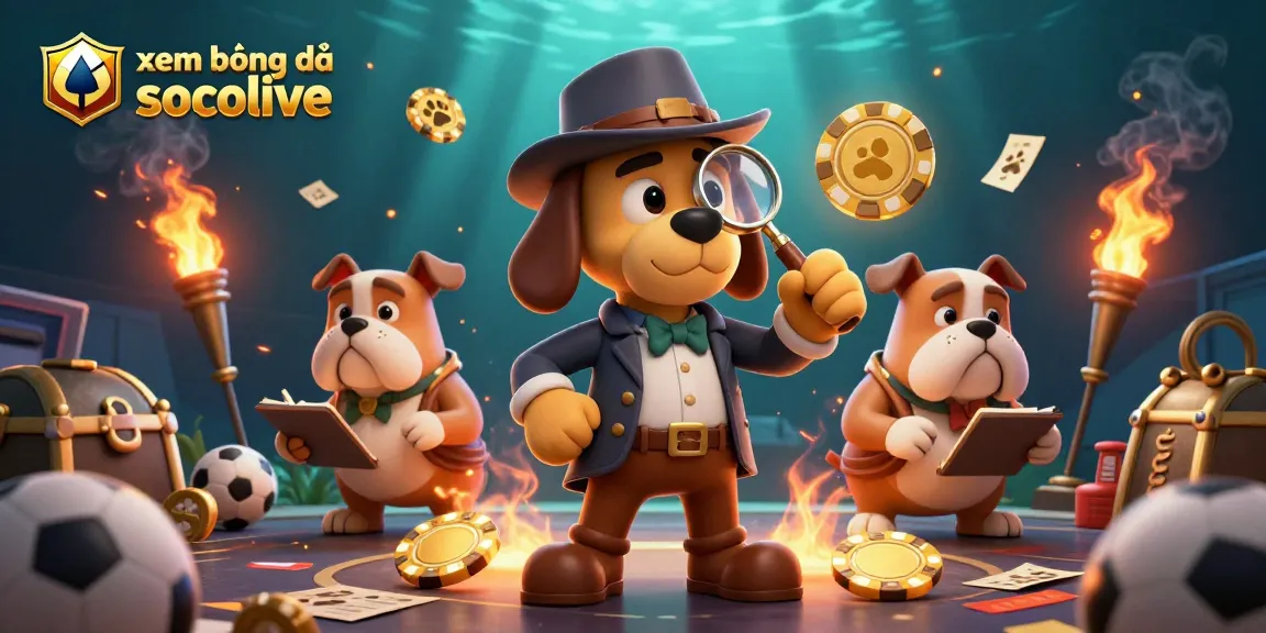 xem bóng đá socolive features a detective and his sidekick solving clues among betting elements, perfect for sports fans