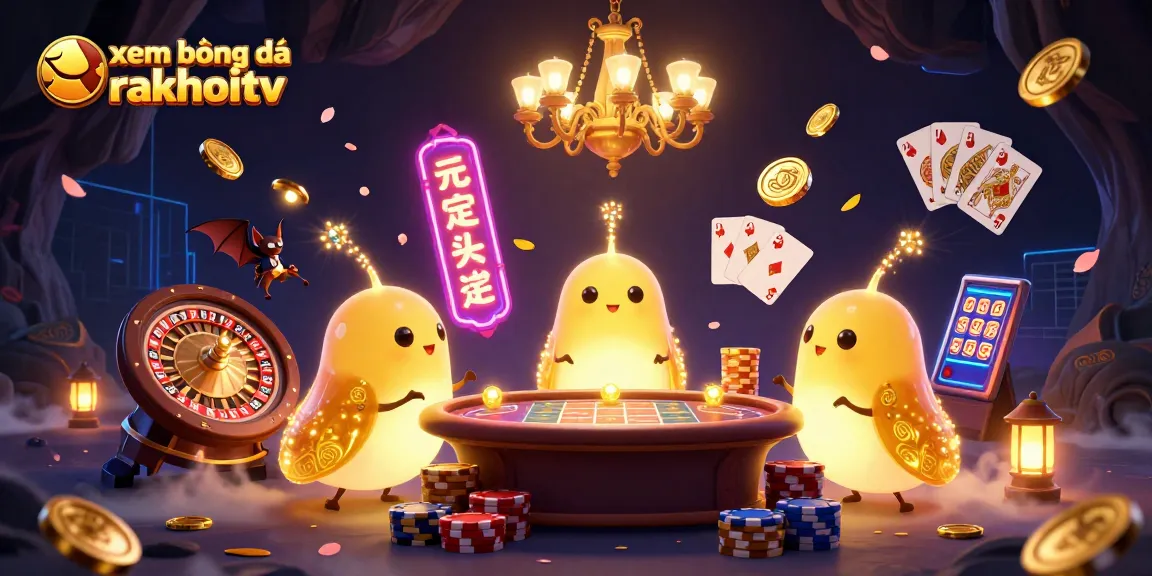 Engage in xem bóng đá rakhoitv action with vibrant glowworms and dynamic casino elements.