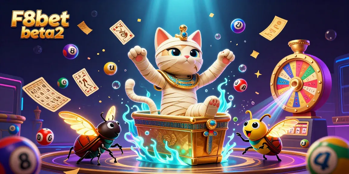 Engage with thrilling games of chance on F8bet beta2 with vibrant casino elements in a dynamic 3D scene.