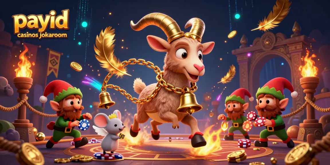Join the action at payid casinos jokaroom with Krampus and friends in a festive gaming scene