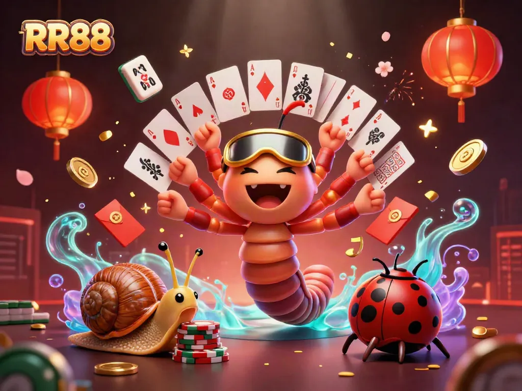 Experience thrilling gameplay at RR88 with whimsical characters in a fun casino setting.
