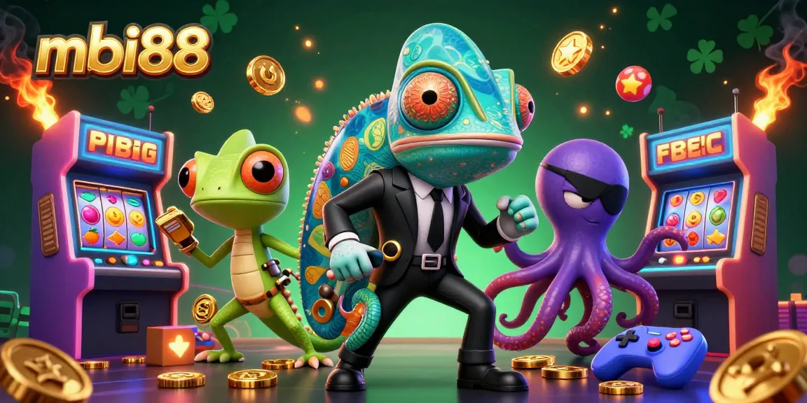 Experience thrilling online gaming adventures at mbi88 with vibrant characters and rich casino elements.