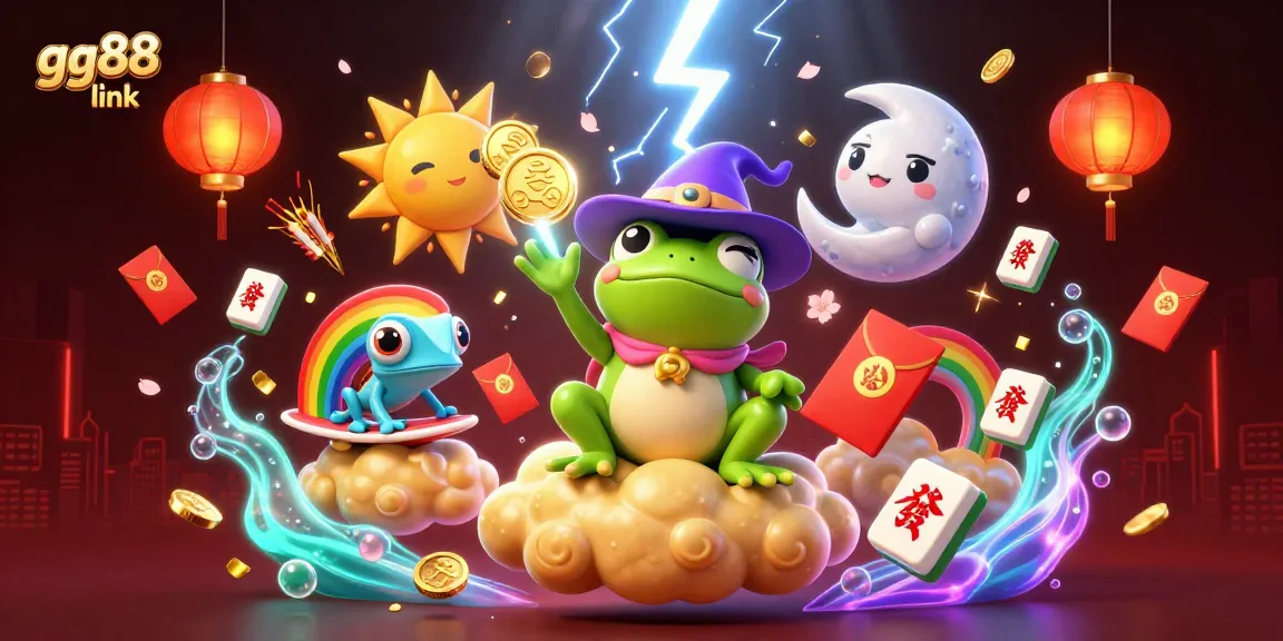 Experience the thrill of winning at GG88 link casino, featuring vibrant game elements and characters.