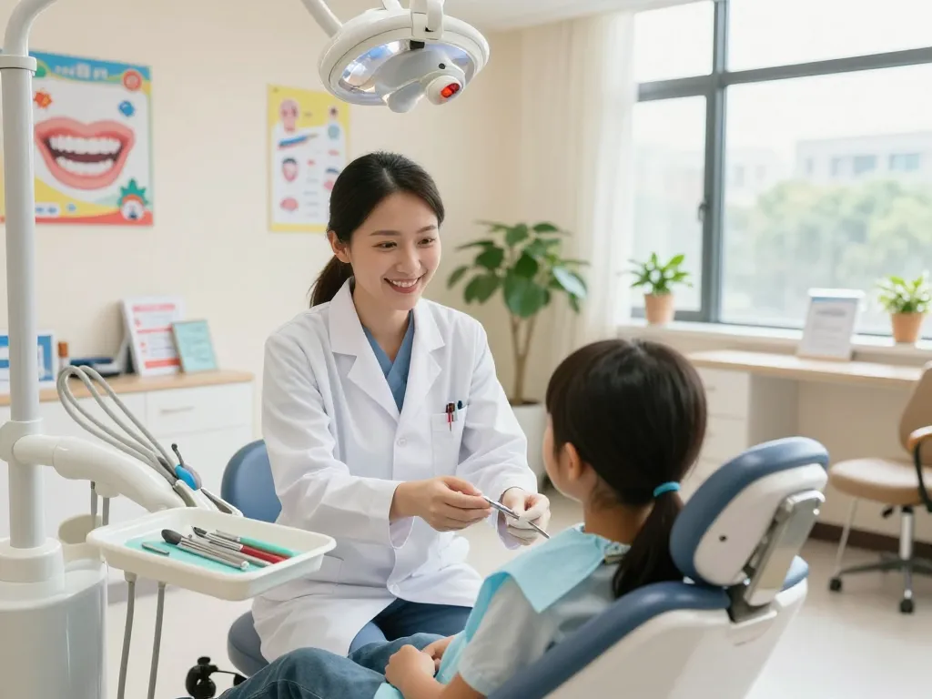 Dental visit at https://kaizendental.com.my/ showcasing a friendly dentist and a calm clinic environment.